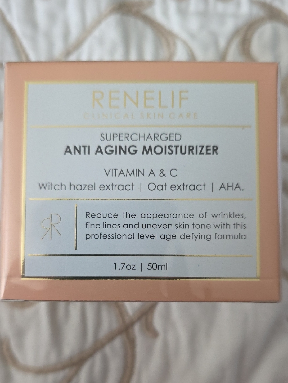 Renelif Supercharged Anti Aging Moisturizer - Peach/Gold